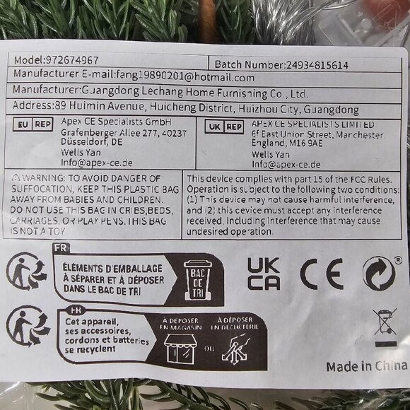 Artificial Greenery Garland With Battery-Powered LED Lights For Indoor Décor 6FT - Picture 6 of 6